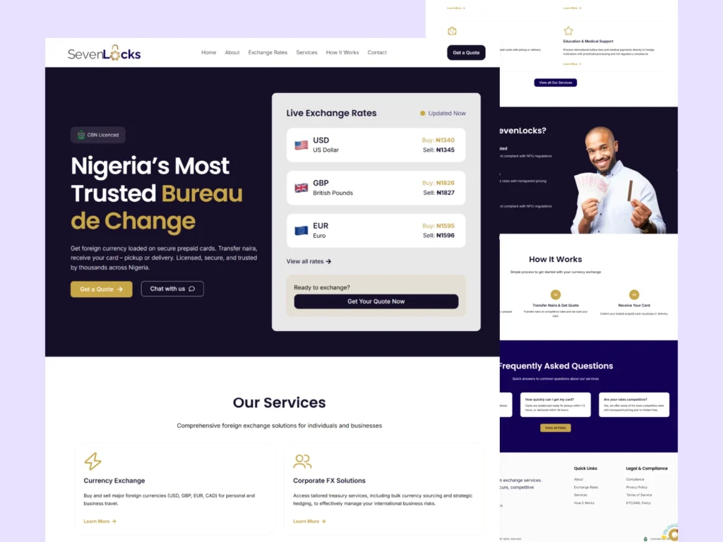 Sevenlocks BDC Website Design Awora Studio