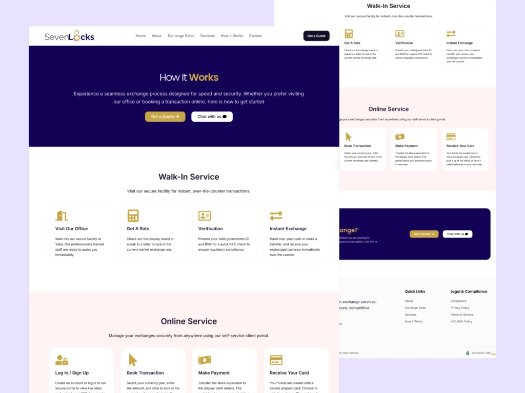 Sevenlocks BDC Website Design Awora Studio